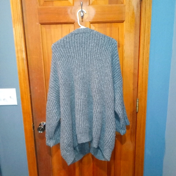 Zara knit grey cardigan sweater with wool size S - Picture 2 of 4